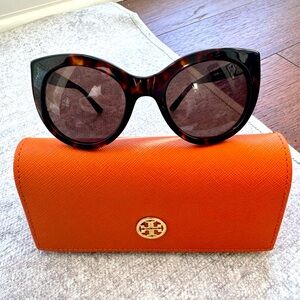 Tory Burch brown round sunglasses. Style TY7115. Worn once, amazing condition!